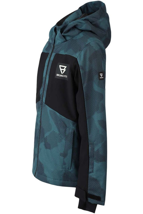 Brunotti Ski-Jas Aratiny-Gradient Boys Snow Jacket Gradient Grid Fuel Green