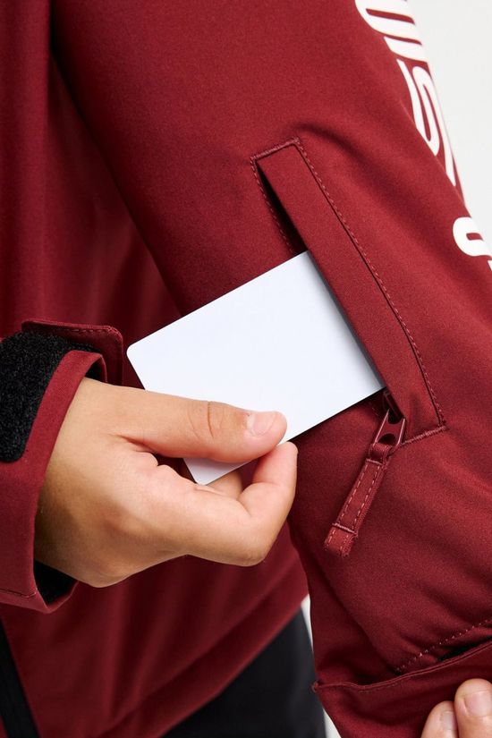 Quiksilver Veste De Ski Mission Solid Yth Jk Oxblood Red