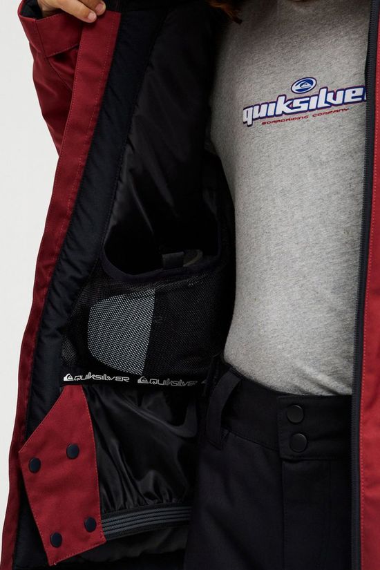 Quiksilver Veste De Ski Mission Solid Yth Jk Oxblood Red