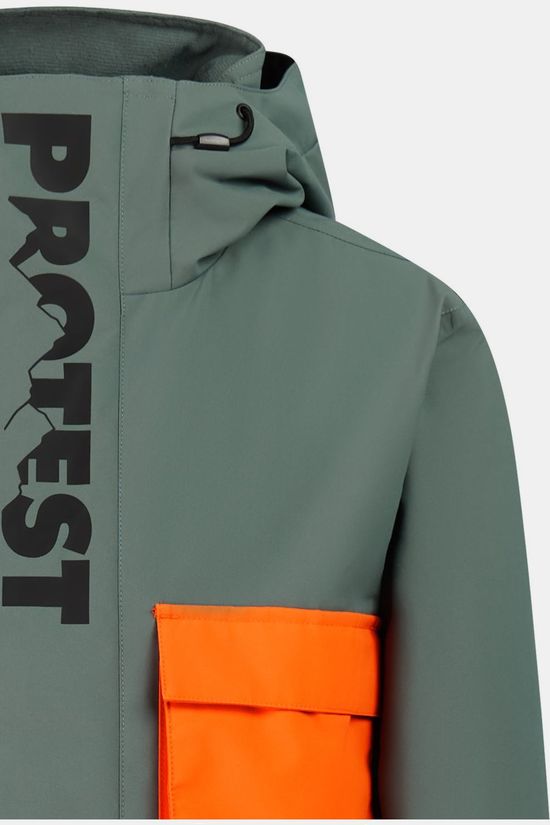 Protest Veste De Ski Prtdylans Jr Snowjacket Evergreen
