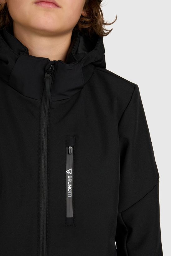 Brunotti Ski-Jas Marsalos Boys Softshell Jacket Snow Black