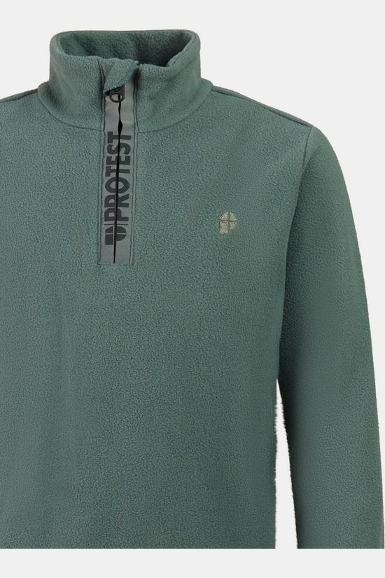 Protest Fleece Reperfecty Jr 1/4 Zip Active Top Evergreen