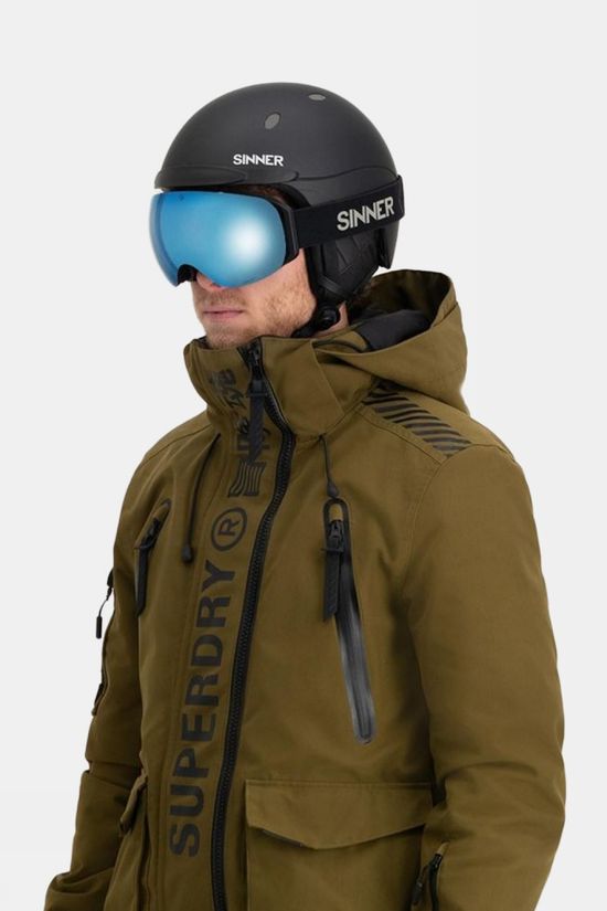 Sinner Skibril Boreas Matte Black/Double Orng Sintrast + Dbl Blue Sintra