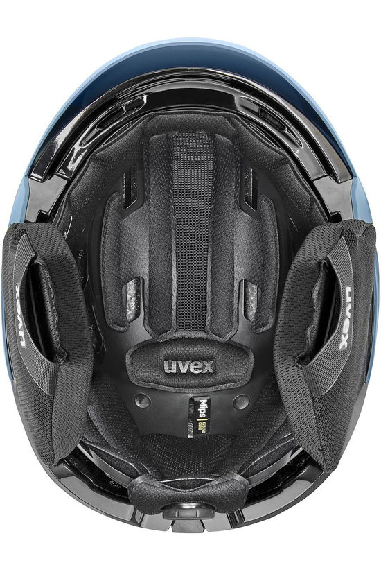 Uvex Skihelm Levitate Mips Blue/Black-Matt