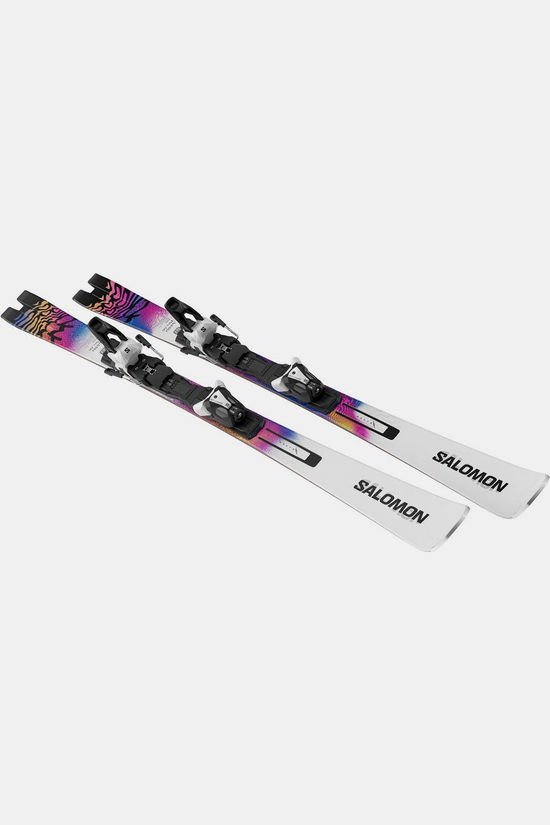 Salomon Ski E Addikt Pro 66 + Mi12 Gw White Race Blue Rhodamine