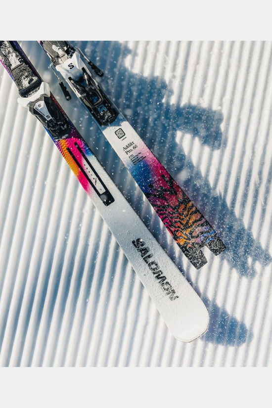 Salomon Ski E Addikt Pro 66 + Mi12 Gw White Race Blue Rhodamine
