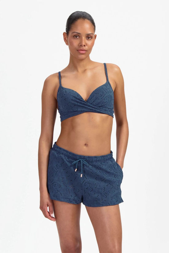 Beachlife Short Knitted Stripe Nightsky Embroidery