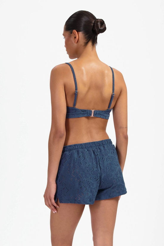 Beachlife Short Knitted Stripe Nightsky Embroidery