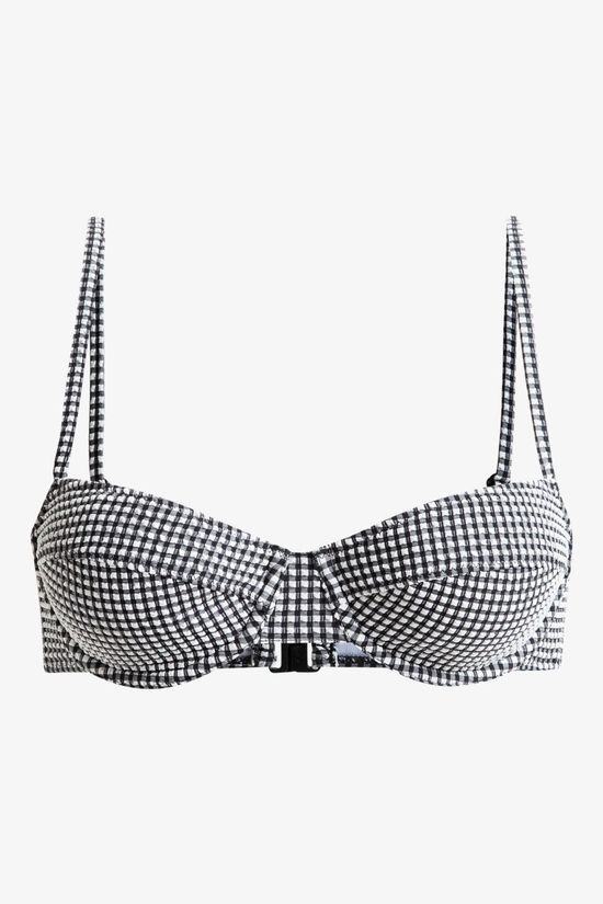 Roxy Bikini Top Gingham Uw Anthracite