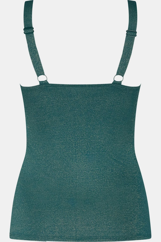 Ten Cate Beach Tankini Top V-Neck Padded Bottle Green