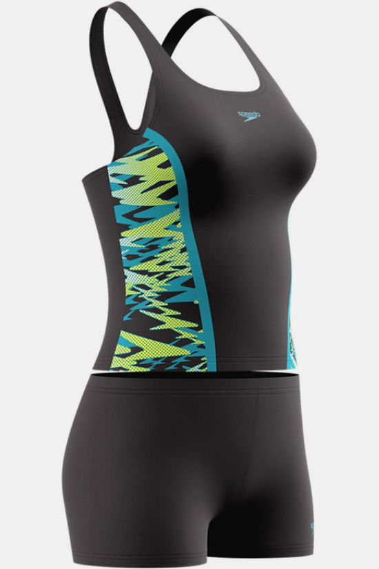 Speedo Tankini Top Hyperboom Splice Tankini Set Blagrn