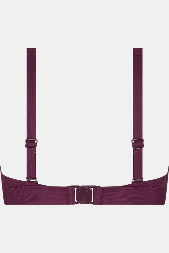 Ten Cate Beach Haut De Bikini Triangle Buckle Push-Up Wine Red