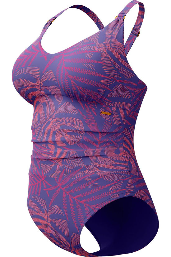 Speedo Maillot De Bain Eco Print V Neck 1P Hapuna Blue