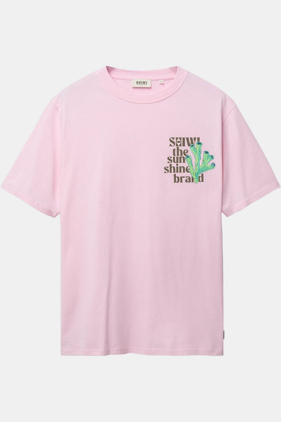 Shiwi T-Shirt Men Liam Regular Fit Painted Coral Pink Smoke