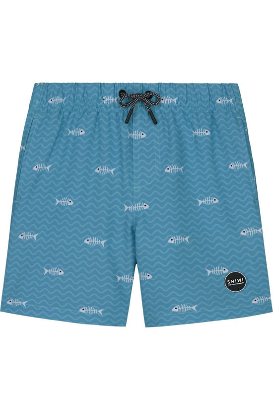 Shiwi Zwemshort Fish Bone 4-Way Stretch Canadian Blue