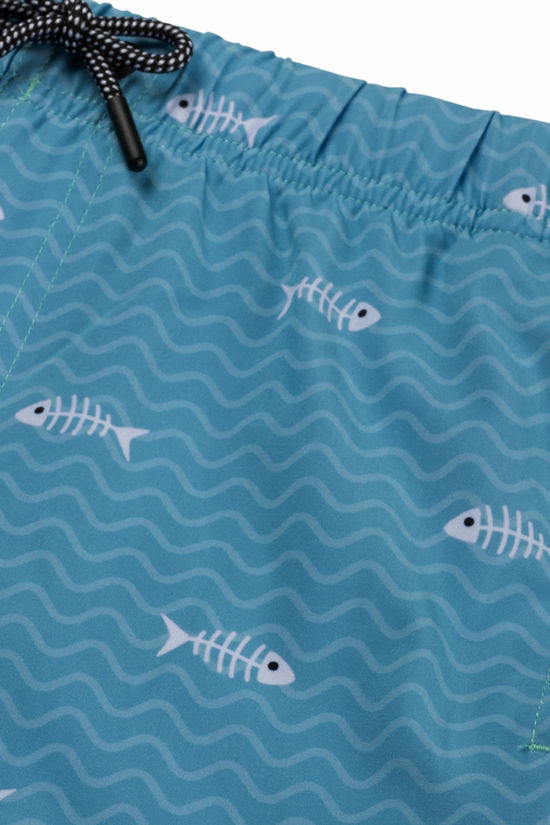 Shiwi Zwemshort Fish Bone 4-Way Stretch Canadian Blue