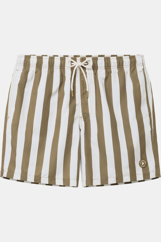 Shiwi Zwemshort Broad Stripe Brown Hazelnut Stripe
