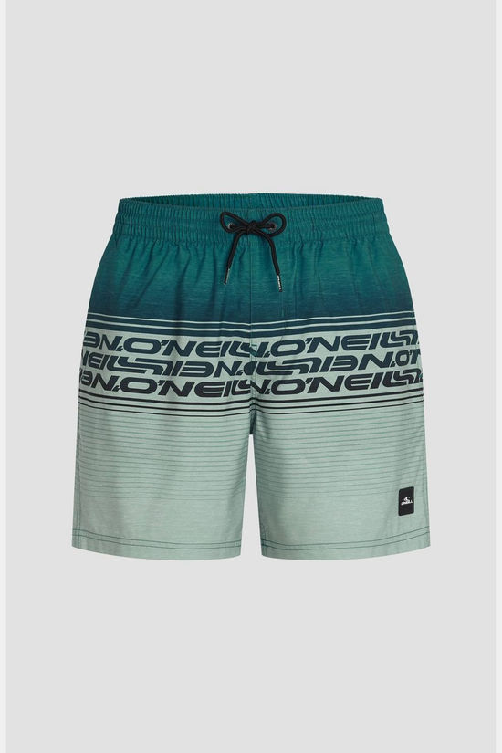 O'Neill Short De Bain O'Neill Logo Stripe 16'' Green Heritage Stripe