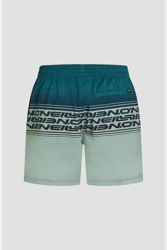 O'Neill Short De Bain O'Neill Logo Stripe 16'' Green Heritage Stripe