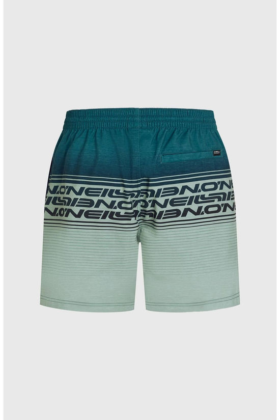O'Neill Short De Bain O'Neill Logo Stripe 16'' Green Heritage Stripe