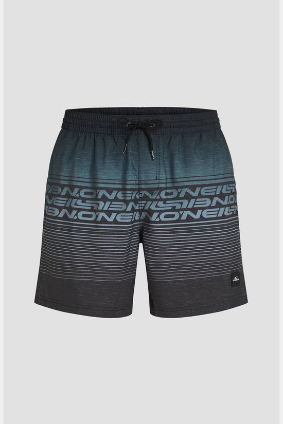 O'Neill Short De Bain O'Neill Logo Stripe 16'' Black Out Heritage O'Neill Stripe