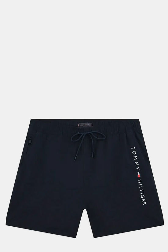Tommy Hilfiger Short De Bain Medium Drawstring Zip Pocket Desert Sky