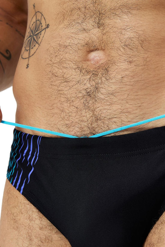 Speedo Short De Bain Eco+ 7Cm Tech Panel Brief Black / Cobalt Pop