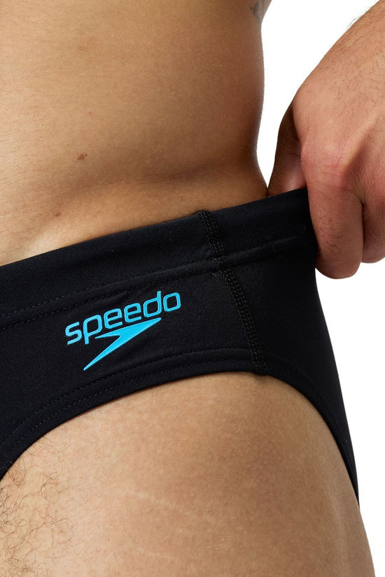 Speedo Short De Bain Eco+ 7Cm Tech Panel Brief Black / Cobalt Pop