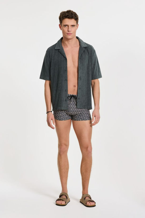 Shiwi Short De Bain Sven Wavy Coral Black Wavy Coral