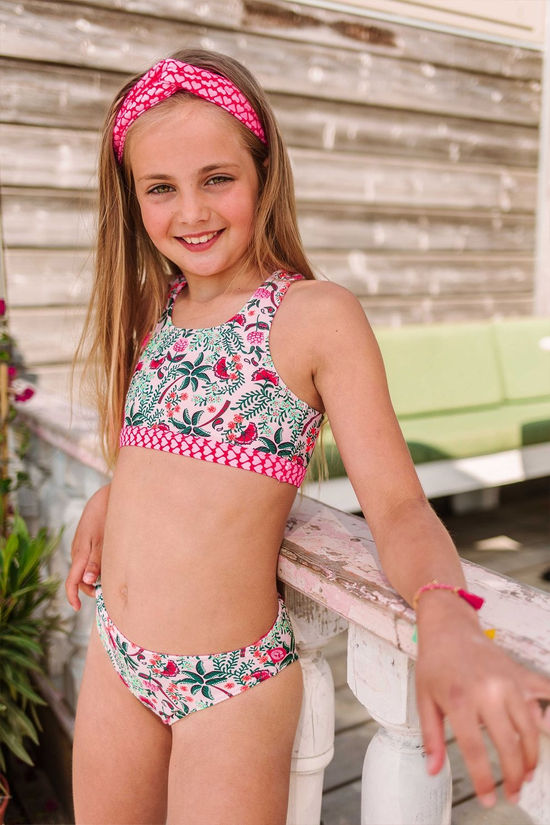 Just Beach Bikini Inside Out Tropical Tropical Palm