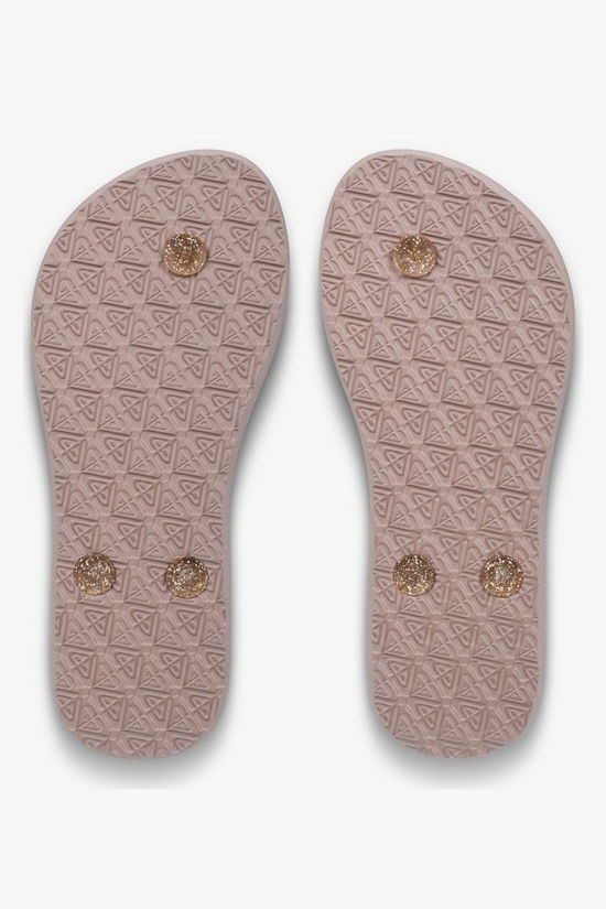 Roxy Slippers Viva Sparkle White/Gold
