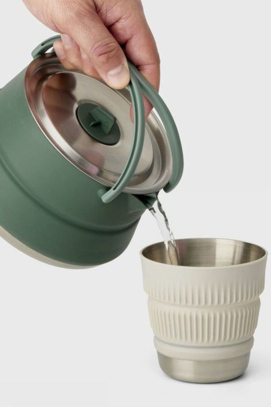 Sea To Summit Ustensiles De Cuisine Detour Stainless Steel Collapsible Kettle 1,6L Laurel Wreath Green