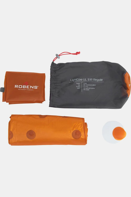Robens Matelas Pneumatique Lightcore Ul 3.1R Regular orange