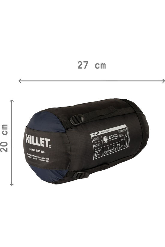 Millet Sac de couchage Baikal 1100 Reg Dark Blue/Lime Green
