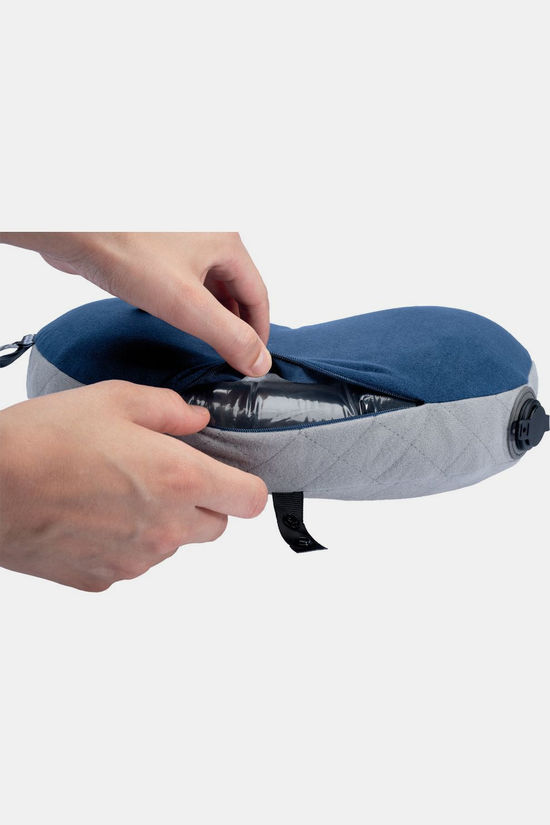 Cocoon Oreiller De Voyager Air Core Hammock Pillow dark blue/mid grey