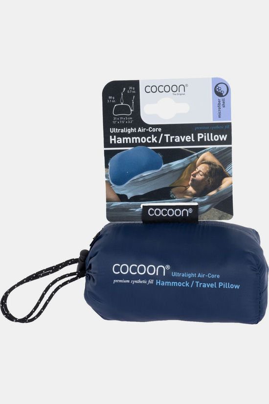 Cocoon Oreiller De Voyager Air Core Hammock Pillow dark blue/mid grey