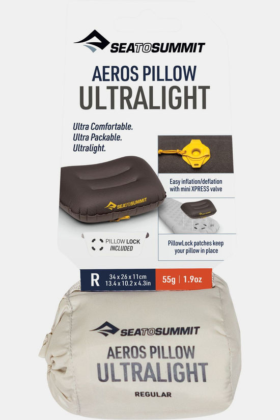 Sea To Summit Oreiller De Voyager Aeros Ultralight Pillow - Regular Beluga Beluga