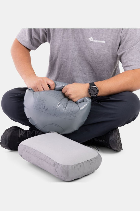 Sea To Summit Oreiller De Voyager Aeros Down Pillow - Large Neutral Grey