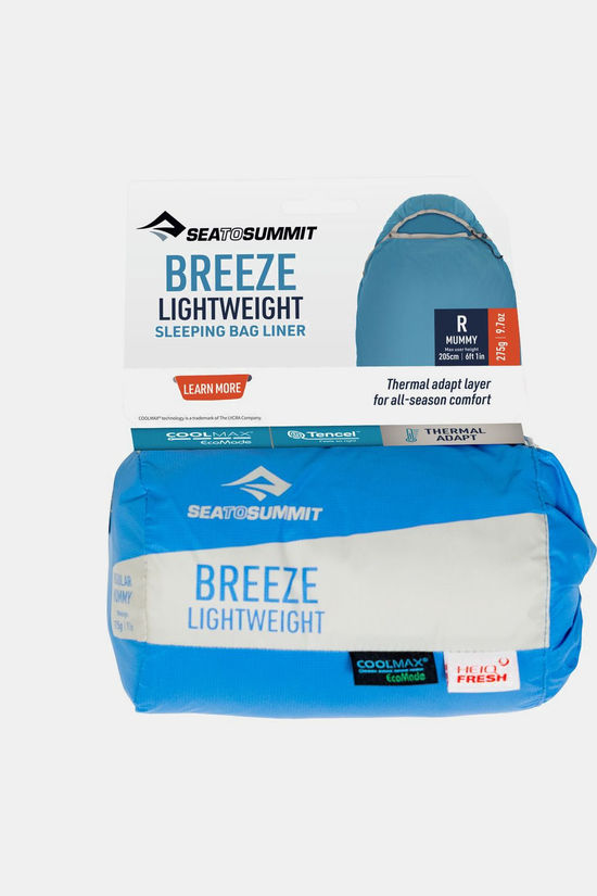 Sea To Summit Accessoire Breeze Liner With Drawcord - Regular Cendre Blue