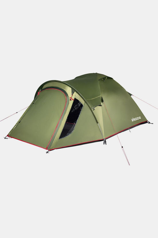 Ayacucho Tent Kanha 3 Pesto/Kombu Green/Flame Scarlet