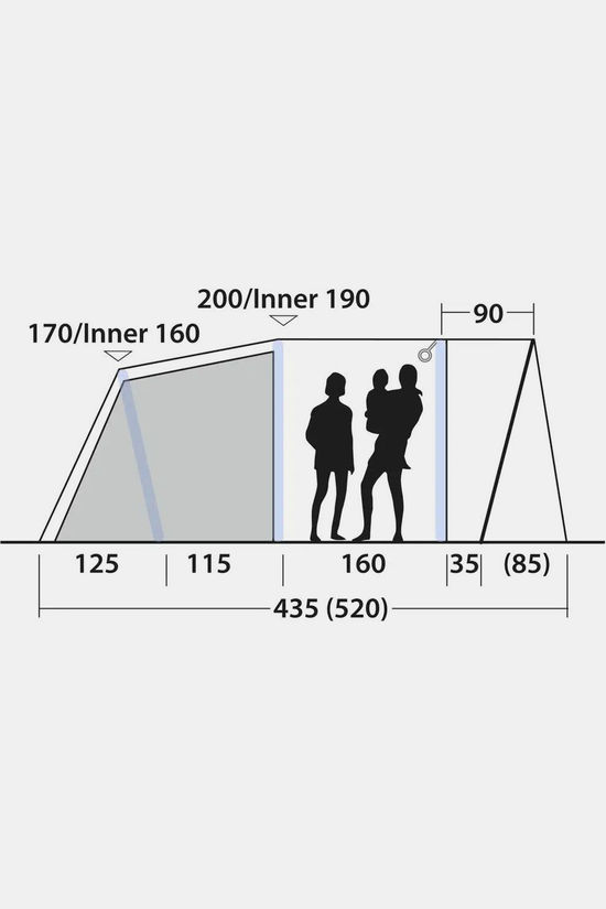 Outwell Tent Monterey 4 Air Dark Blue/Grey