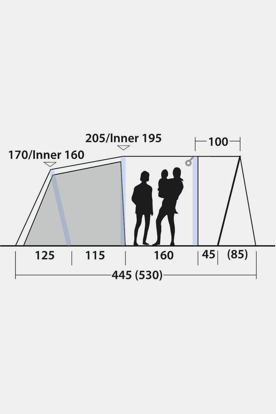 Outwell Tent Monterey 5 Air Blue