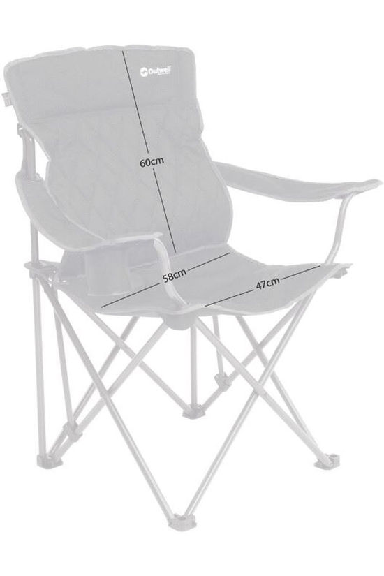 Outwell Chaise De Camping Kielder Black/Black