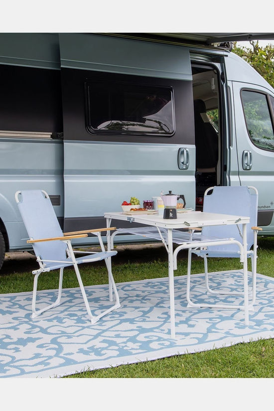 Bo-Camp Chaise De Camping Pa Stoel Mosset M Blauw