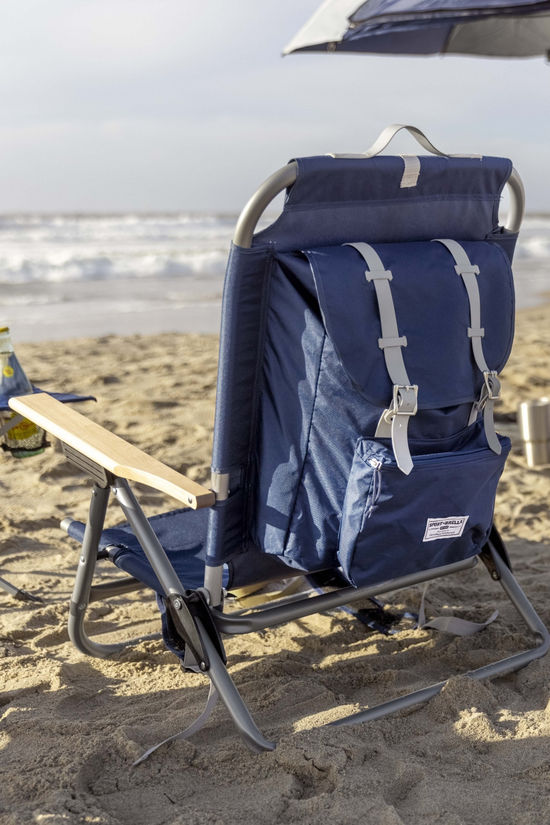 Sport Brella Campingstoel Sunsoul Backpack Chair Blue Wood