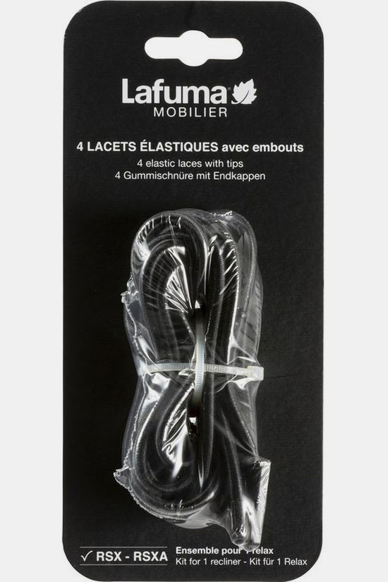 Lafuma Mobilier Campingstoel Elastieke Rekkers Met Tip Voor Rsx (4St) black