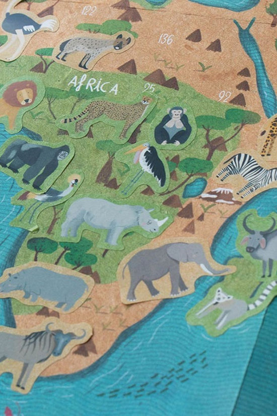 Londji Jouets Animal World Poster & Stickers No colour