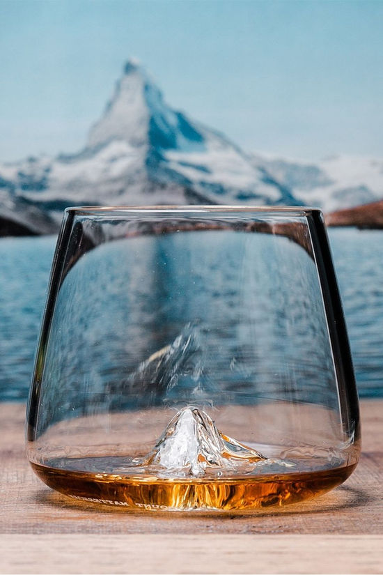 Alaskan Maker Keukengerei Set Of 2 Glasses Topographic Grand Canyon - Mt Matterhorn No colour