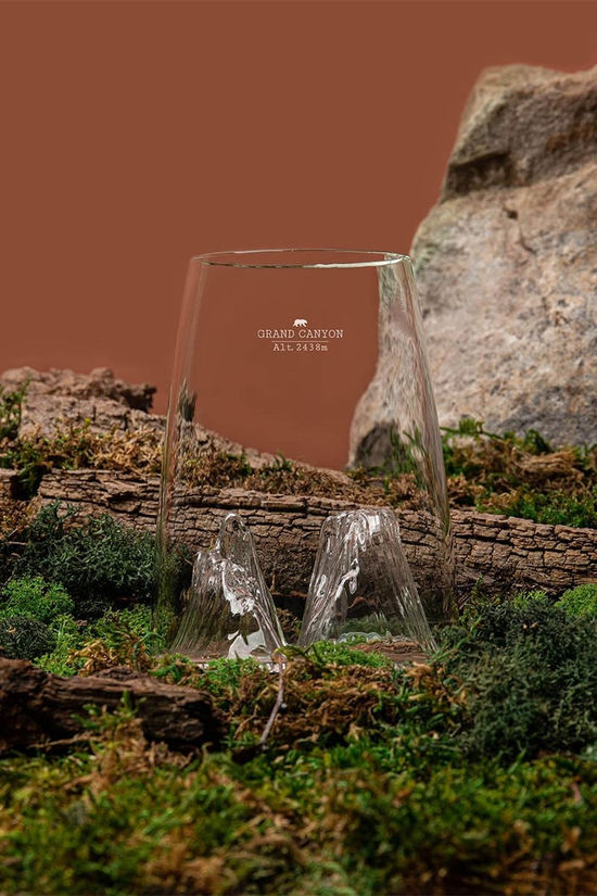 Alaskan Maker Keukengerei Topographic Design Glass Grand Canyon No colour