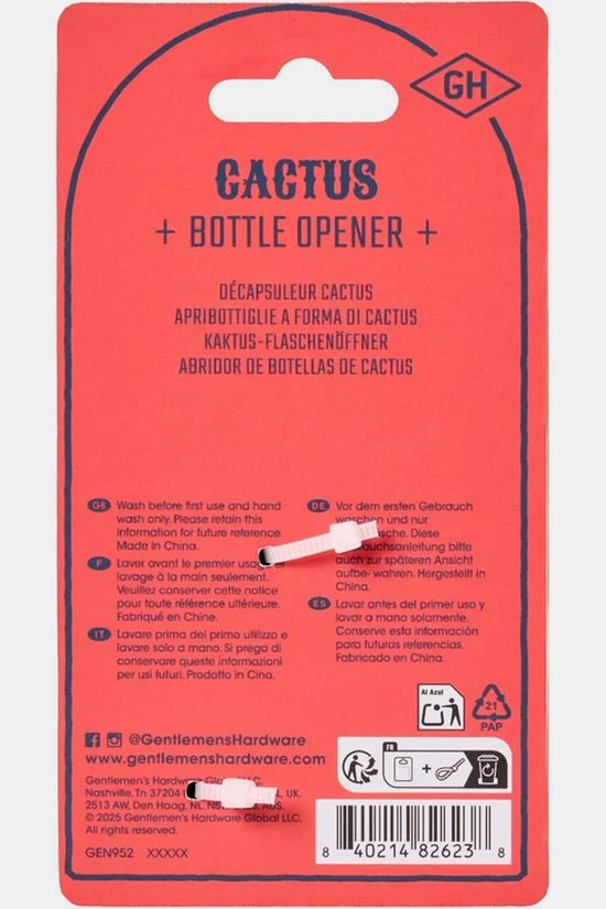 Gentlemen's Hardware Ustensiles De Cuisine Cactus Bottle Opener mid grey